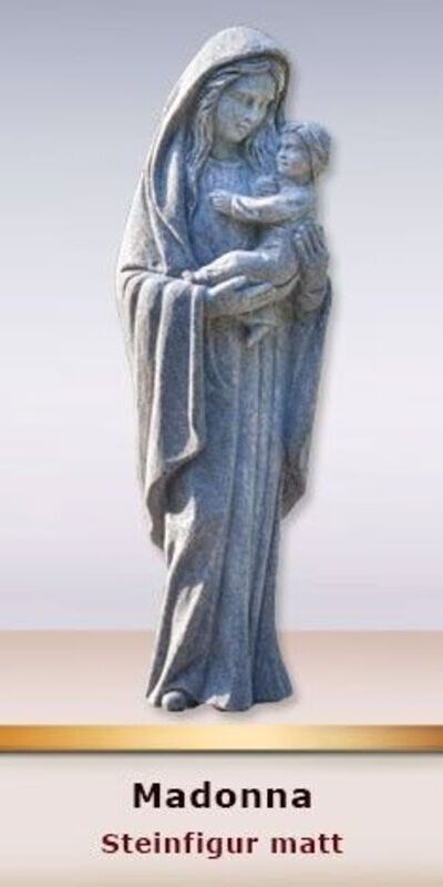 Madonna - Steinfigur matt